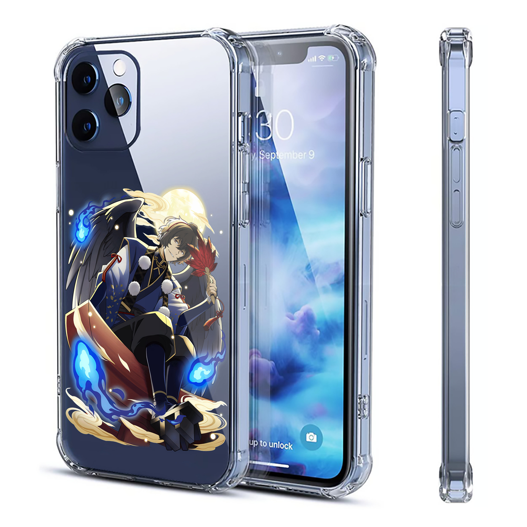 （画像用） 文豪ストレイドッグス Bungo Stray Dogs 【iPhone 12シリーズ対応】透明スマホケース（クリアソフトケース）